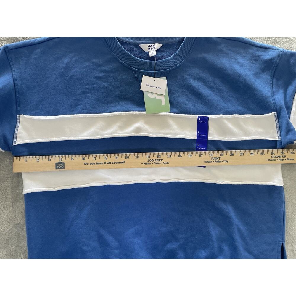 JoyLab Loose Fit Women’s Sweatshirt Sz L Boxy Oversized Relaxed Below Waist NWt - Picture 8 of 11